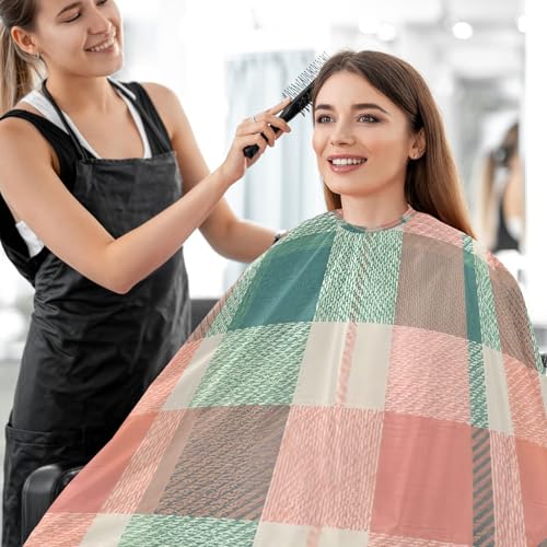 Capa impermeable para corte de cabello profesional con cierre ajustable miniatura 7