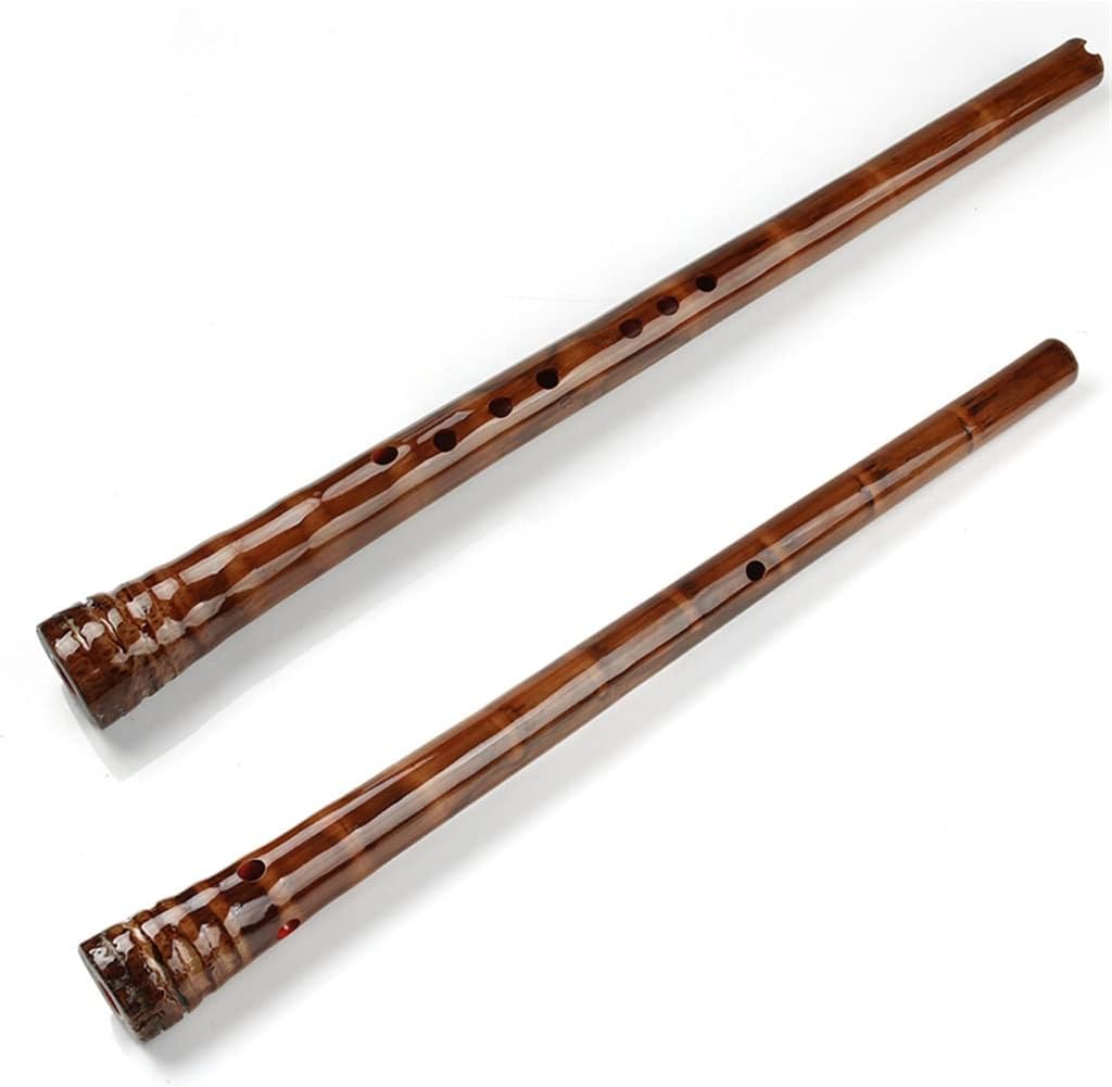 GF Key 8Holes Professional Brown Glossy Vertical Traditional Chinese Woodwind Musical Instruments