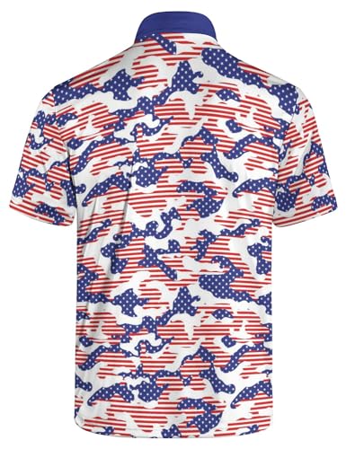 Men's Polo Shirt Funny Golf Shirts Quick Dry Print Performance Short Sleeve Collared Golf Polo Shirts for Men, S-4XL2