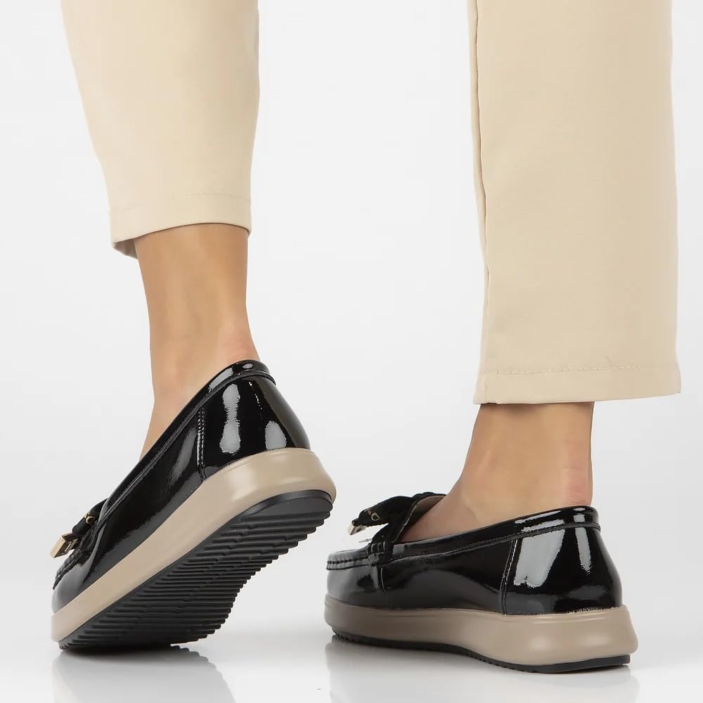 FILIPPO Plateau Loafer Damen Leder - Slipper & Mokassins Damen