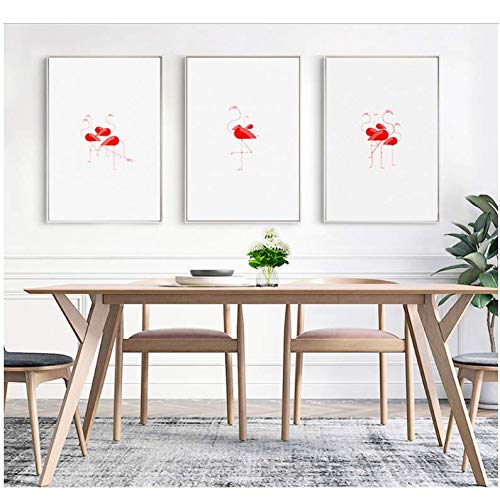 Peinture de chevet murale pour habiller un grand mur vide triptyque toile 50x70cm