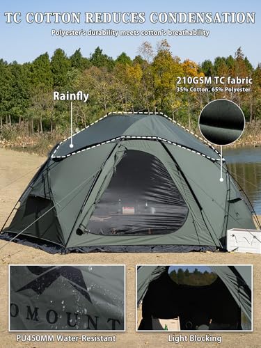 Carpa Dome Hot con Estufa para 4 Personas Impermeable miniatura 2