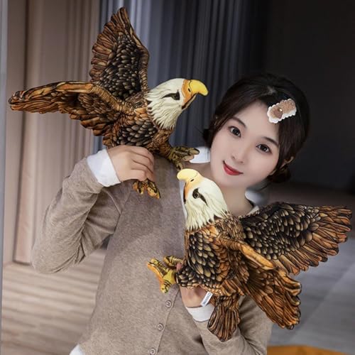 Image of Bald Eagle 28 CM Soft Toys for Kids | Plush Soft Toys for Baby Boys and Girls| Best Gift | Bald Eagle Soft Toy for Kids -Multicolor 28 CM Long