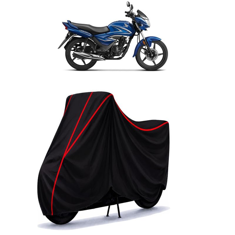 Image of Shine 125 Drum Water Resistant Bike Cover for All Motorcycles & Rain | Heavy Duty Taffeta Fabric | UV Protection, Dustproof, Scratchproof | All Weather Two Wheeler Body Cover with Elastic Bottom
