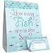 Guess How Many Fish in the Sea Mermaid Party Game (Sign with Cards)
