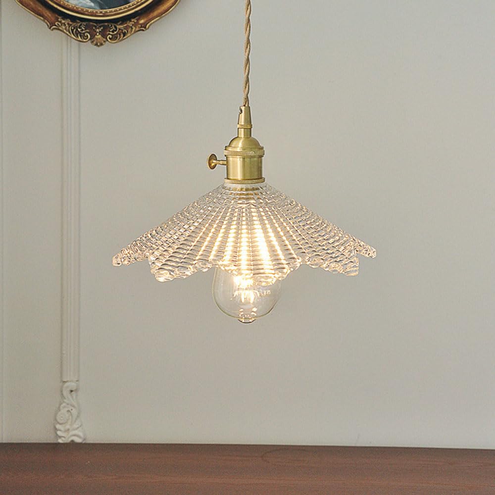 Szklana lampa wisząca w stylu nordyckim minimalistycznym, lampa wisząca do montażu podtynkowego na śrubę, żyrandol sufitowy z pojedynczą głowicą, balkon w sypialni, salon Decorat oprawy oświetleniowe