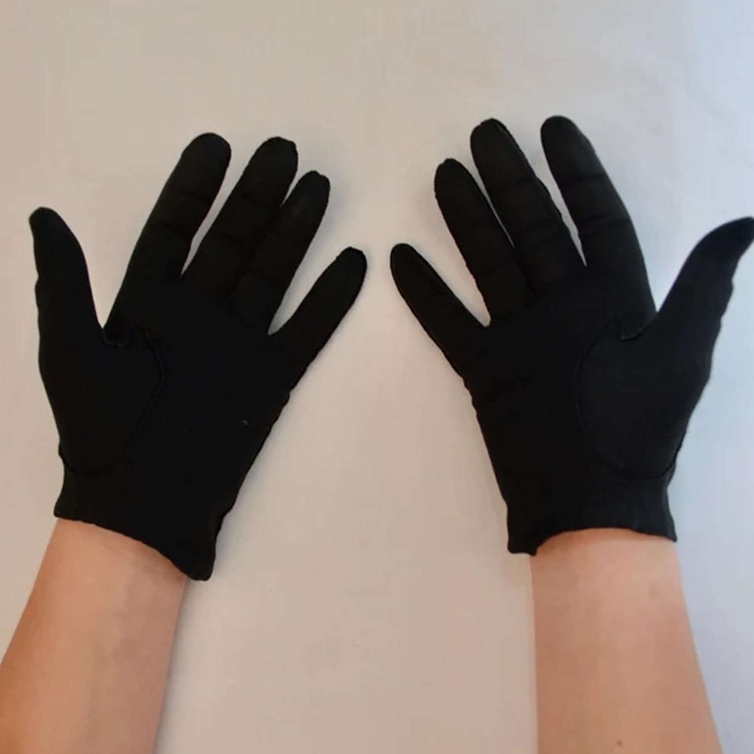Kuber Industries Cotton Unisex Hand Gloves|Sunlight Protection|Soft & Cofortable Gloves "1 Pair" (Black)-image-27