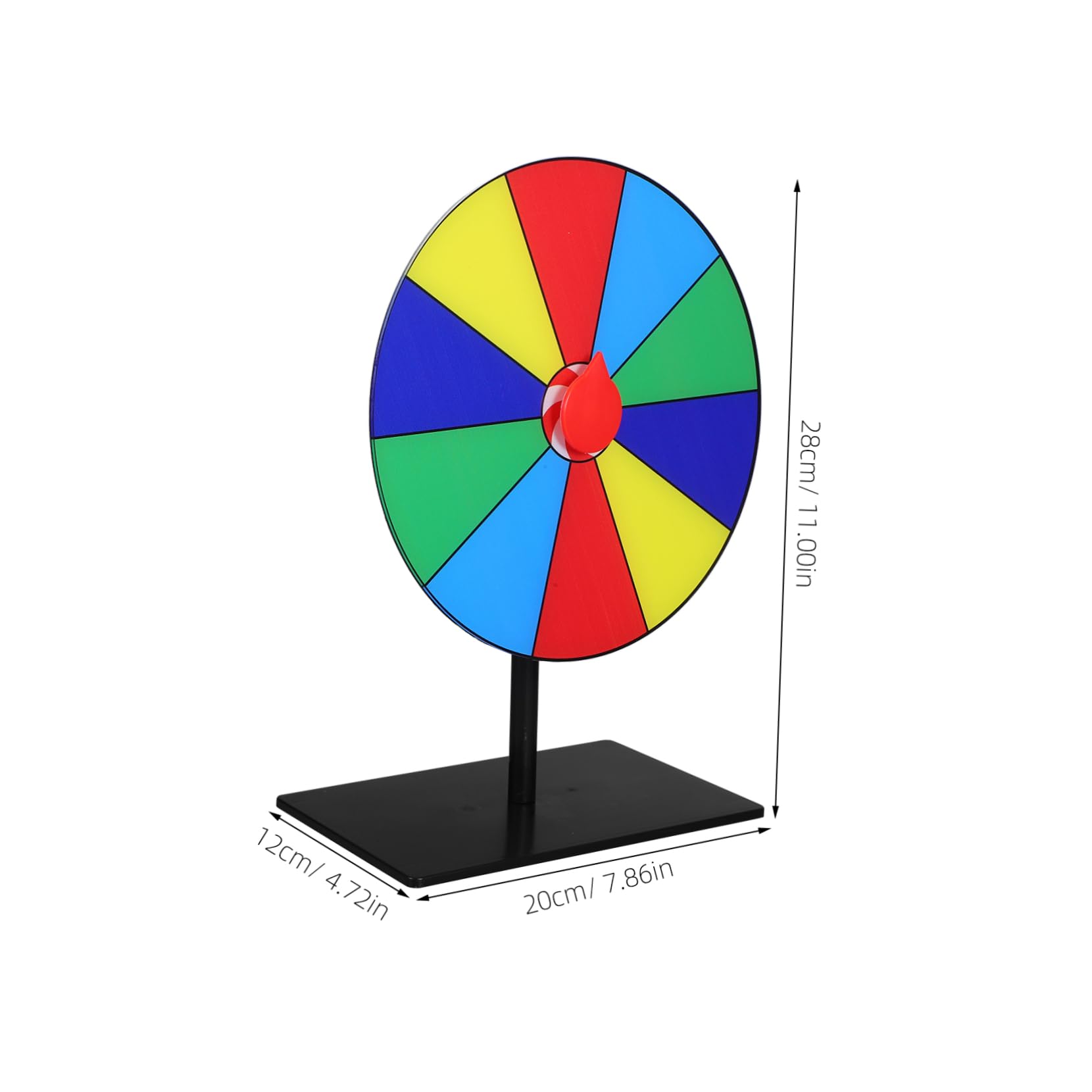 Cabilock Portable 10 Slot Dry Erase Game Wheel for Parties Events Interactive Toy for Boys and Girls Adults