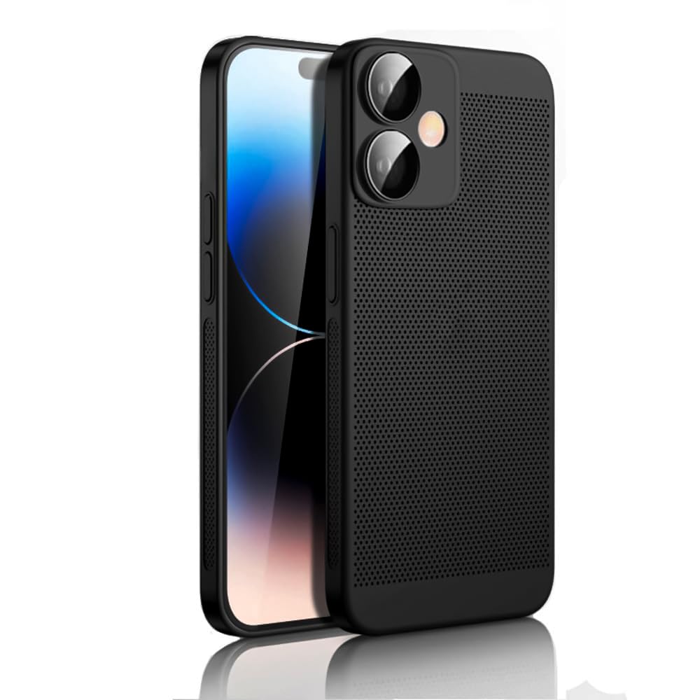 Dl3 Mobilak Case For Honor 400 5G Heat Dissipation Case with Built-in Camera Lens Protector Slim Fit Breathable Cooling Anti-Fingerprint Hard PC Back Shockproof Cover