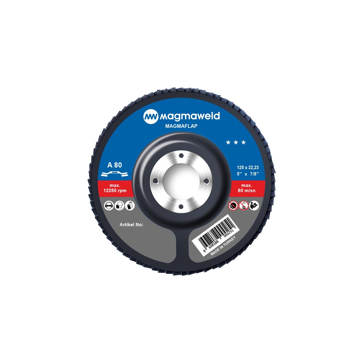 Magmaweld Magmaflap 80 Kum-AO 125x22 mm,10 Adet