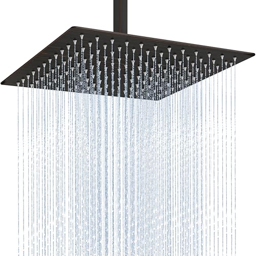 Midanya Rain Shower Head, Stainless Steel Large Rainfall Shower Head High Pressure, Bathroom...