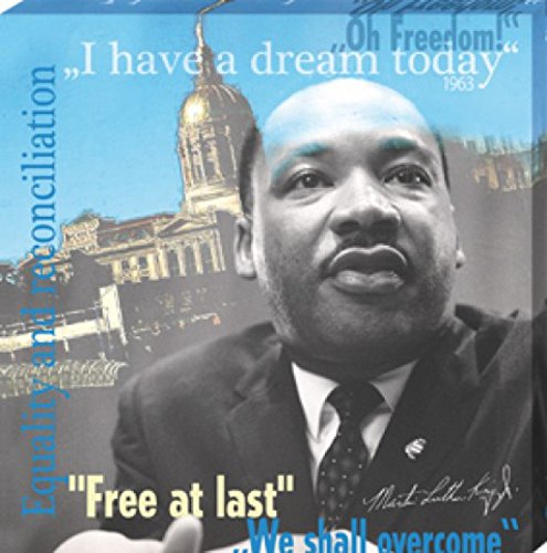 1art1 Martin Luther King Jr. Plakat Druk artystyczny na płótnie I Have A Dream, 1963 Mural Print XXL Na Nosze | Obraz Obraz 70x70 cm