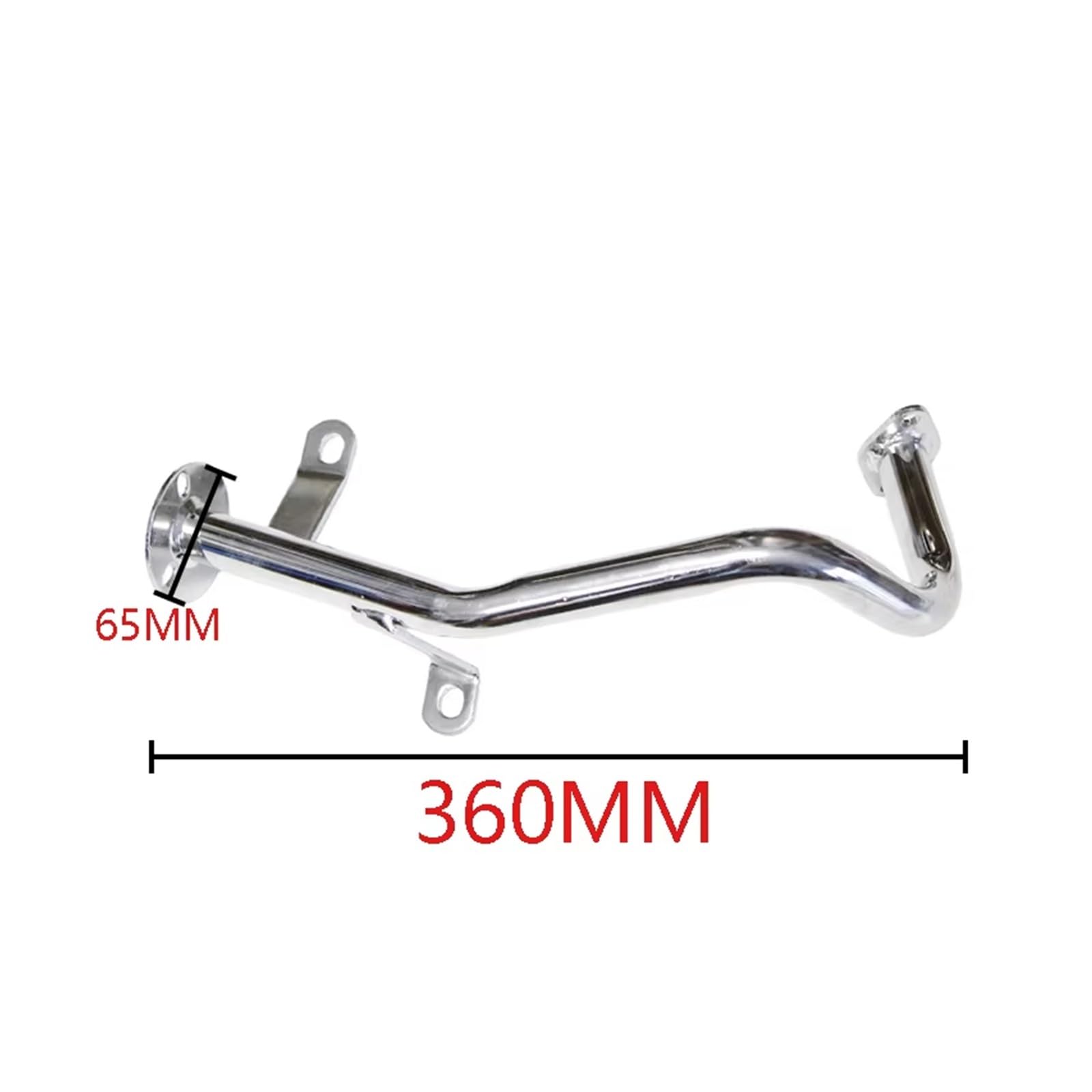 silencioso escape moto Para GY650 tubo de escape | Tubo silenciador de escape para motocicleta Scooter tubo aleación aluminio modificado para motocicleta(Red2)
