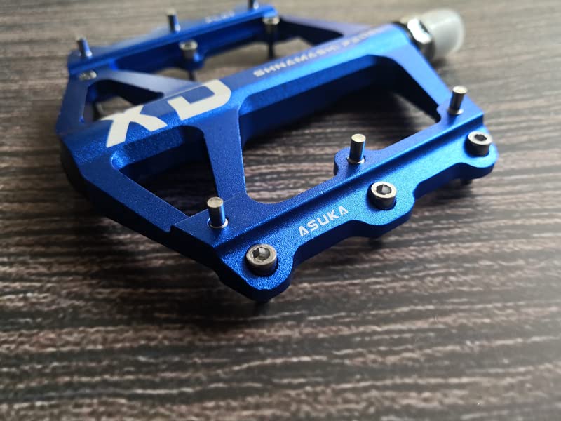 Pedale Fahrrad MTB Fahrradpedale Fahrradpedale 9/16 Zoll Spindel Universal Cycling Pedale CNC Aluminiumlegierung Leichtes Fahrradpedale Fahrradpedale (Color : Purple)