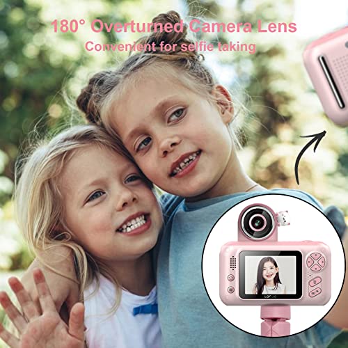 Andoer Câmera digital infantil 1080p mini câmera de vídeo para crianças 40 MP 2,4 polegadas IPS tela