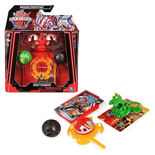 BAKUGAN - Starter Pack - Special Attack DRAGONOID, NILLIOUS Y Hammerhead - Figuras de Acción Cartas Coleccionables - Modelo Aleatorio - 6066991 - Juguetes Niños 6 Años +