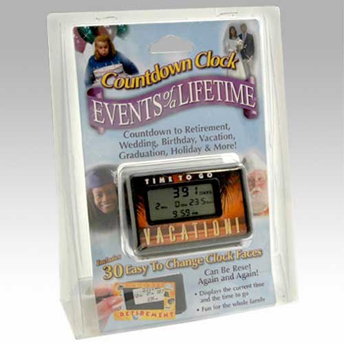 Buy Countdown Clock Events of a Lifetime 30 Interchangeable Clock