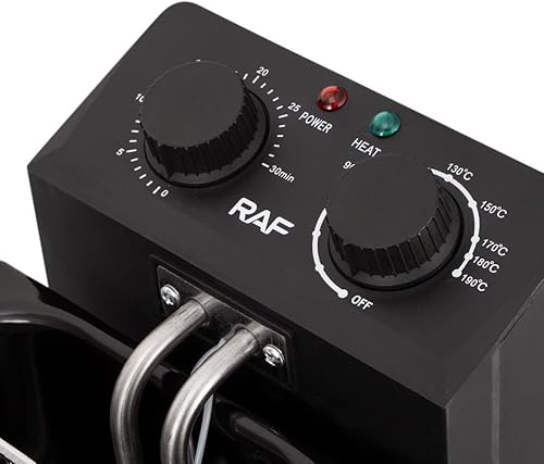 Miniatura 5 de Freidora eléctrica con cesta y tapa, olla freidora de acero inoxidable de 2000 W, capacidad de 3 litros para uso doméstico, sistema de freír