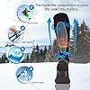 Merino Wool Ski Socks, Cold Weather Socks for Snowboarding, Snow, Winter, Thermal Knee high Warm Socks, Hunting, Outdoor Sports (3 Pairs (Black Grey Grey), X-Large) - Image 4