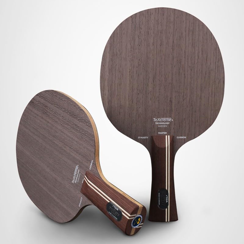 Juego de Tenis de Mesa, Pala de Tenis de Mesa, Pala de Ping Pong de 5 Capas de Madera y 2 Capas de Carbono para Raqueta de Tenis de Mesa ensamblada por uno Mismo (Color: A)