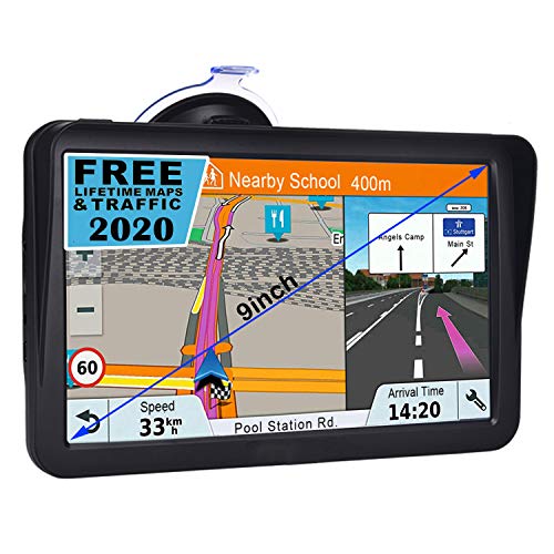 Car GPS,9 inch HD TouchTruck GPS with Sunshade GPS Navigation System for Truck,8GB