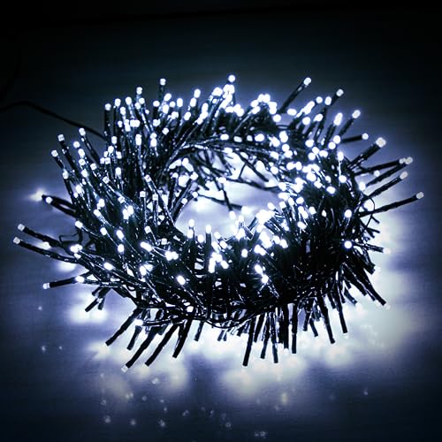 Guirlande lumineuse sapin de Noël étanche 2000 DEL avec minuterie pour buisson