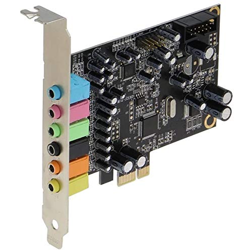 Tarjeta de Sonido PCIe de 7.1 Canales CM8828 + CM9882A con Soporte SPDIF Tarjeta de ExtensióN EstéReo 3D Digital AnalóGica PCIe 7.1CH