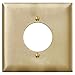 Hubbell Wiring Systems SCH702 Chrome 1-Single Receptacle Wall Plate, 2 Gang, 2-5/32" Hole Diameter, 4-19/32" Width x 4-1/2" Height x 1/32" Thick
