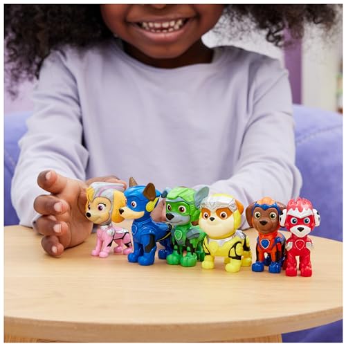 Paw Patrol La Super Patrouille Le Film Multipack 6 Figurines Figurine Pat Patrouille À Collectionner Chase Marcus Ruben Stella Rocky Zuma Pat Patrouille Jouet Jouet Enfant et + - vue 5