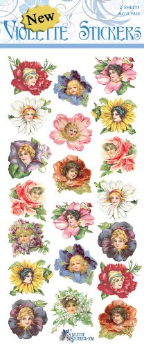 Violette Stickers Flower Petal Ladies