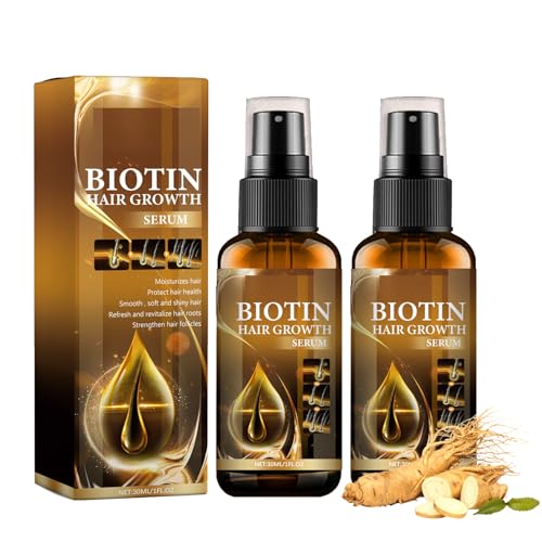 2PCS Biotin Haarwuchs Serum Spray, Biotin Haarwachstum Haarwachstum Spray, Haarspray