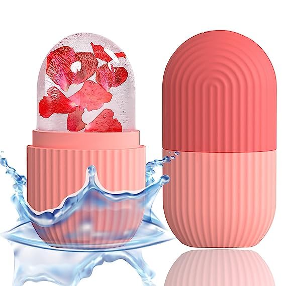Red Ox Creation Ice Face Roller Massager,Ice Cube Roller For Face, Eyes And Neck Naturally Conditioning And Skin Care,De-Puff Eye Bags,Reduce Migraine Pain,Reusable Massage Silicone Ice Mold