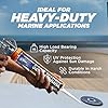 5200 Marine Sealant - Fast-Cure, High-Bond, UV-Resistant Underwater Marine Adhesive Sealant for Boats, Hulls, Decks, and RVs - with Gloves, Nozzle, White 10 oz