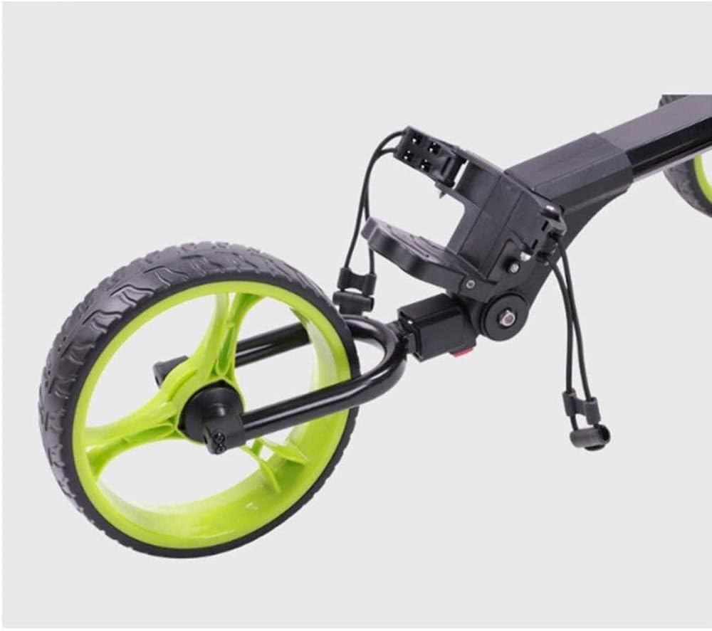Carrello da Golf con segnapunti, Carrello da Golf Pieghevole con Telaio in Alluminio, Un Secondo for Aprire e chiudere for i Golfisti Junior Caddy da Golf