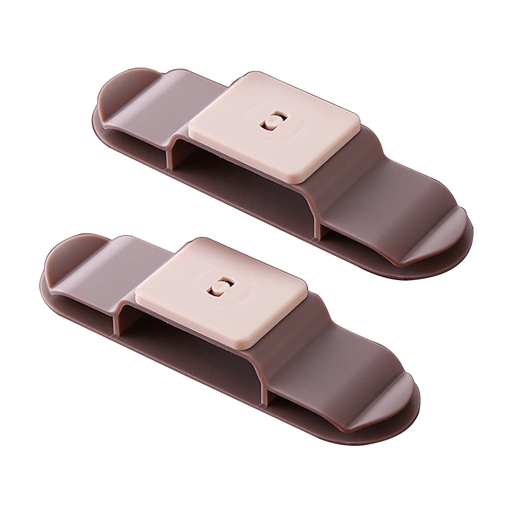 Nucelit 1 Pair Plug Cable Holder Organizer Rotatable Punch-Free Hook Organizer for Table Power Socket Hooks on Wall for Power Plug Socket