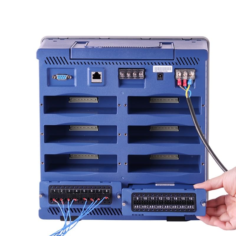 Multichannel Temperature & Data Recorder, 7-inch Color Touchscreen Display for Industrial Temperature Monitoring & Lab Data Acquisition