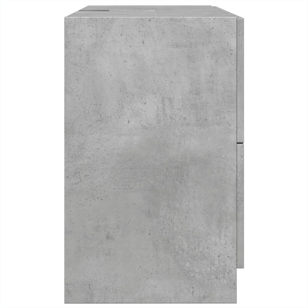 ShGaxin Szafka umywalkowa Drewno inżynierii betonowej szarości 78x37x59 cm, meble łazienkowe, szafka łazienkowa, szafka łazienkowa, szafka niska, szafka umywalkowa - 848118