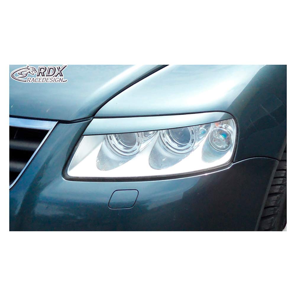 RDX Racedesign Head light spoilers compatible with Volkswagen Touareg -2006 (ABS)