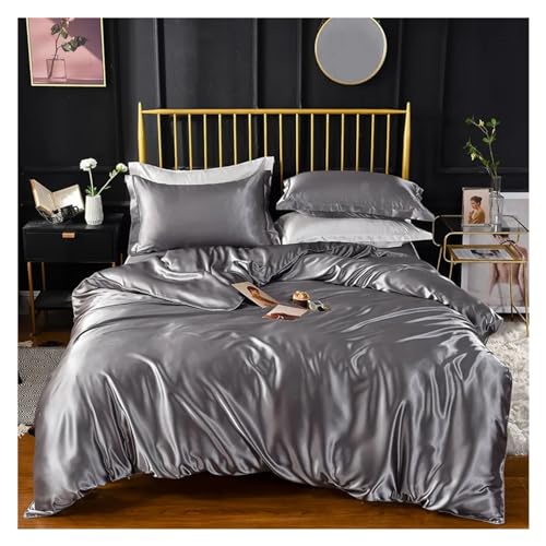 Ensemble de literie en satin de rayons haut de gamme housse de couette drap taies d'oreiller