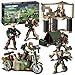 Special Forces Mini Action Figures - Includes 3 Building Sets - with 6 Soldiers, Infantry Battalion, Recon Outpost, Side Pursuit - Special Troops Toy Gifts for 10 11 12+ Boys Kids Girls, 356 Pcs
