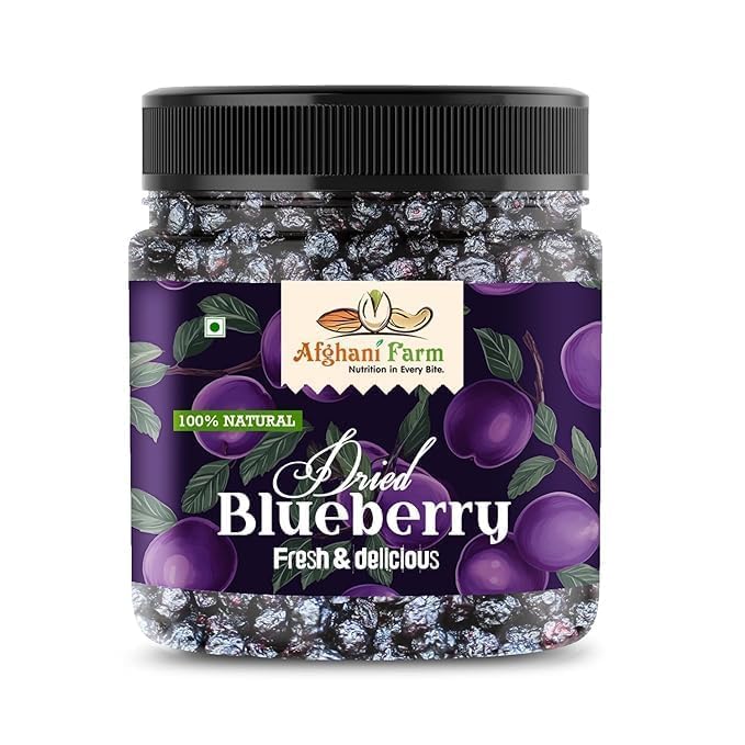 Image of Afghani Farm Blue Berries Dried Blueberries | Vegan Healthy Dried Berries | Plant Based | Healthy and Tasty | No added preservatives | Ideal for Snacking (1kg) VG