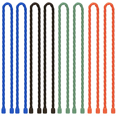 12 Inch Reusable Silicone Cable Ties For Cable Management, Cord Organizer, And Cord Management. Twist Ties Heavy Duty Rubber Twist Ties & Reusable Twist Ties For Securing, Wrapping & Organizing Cables #TOP21
