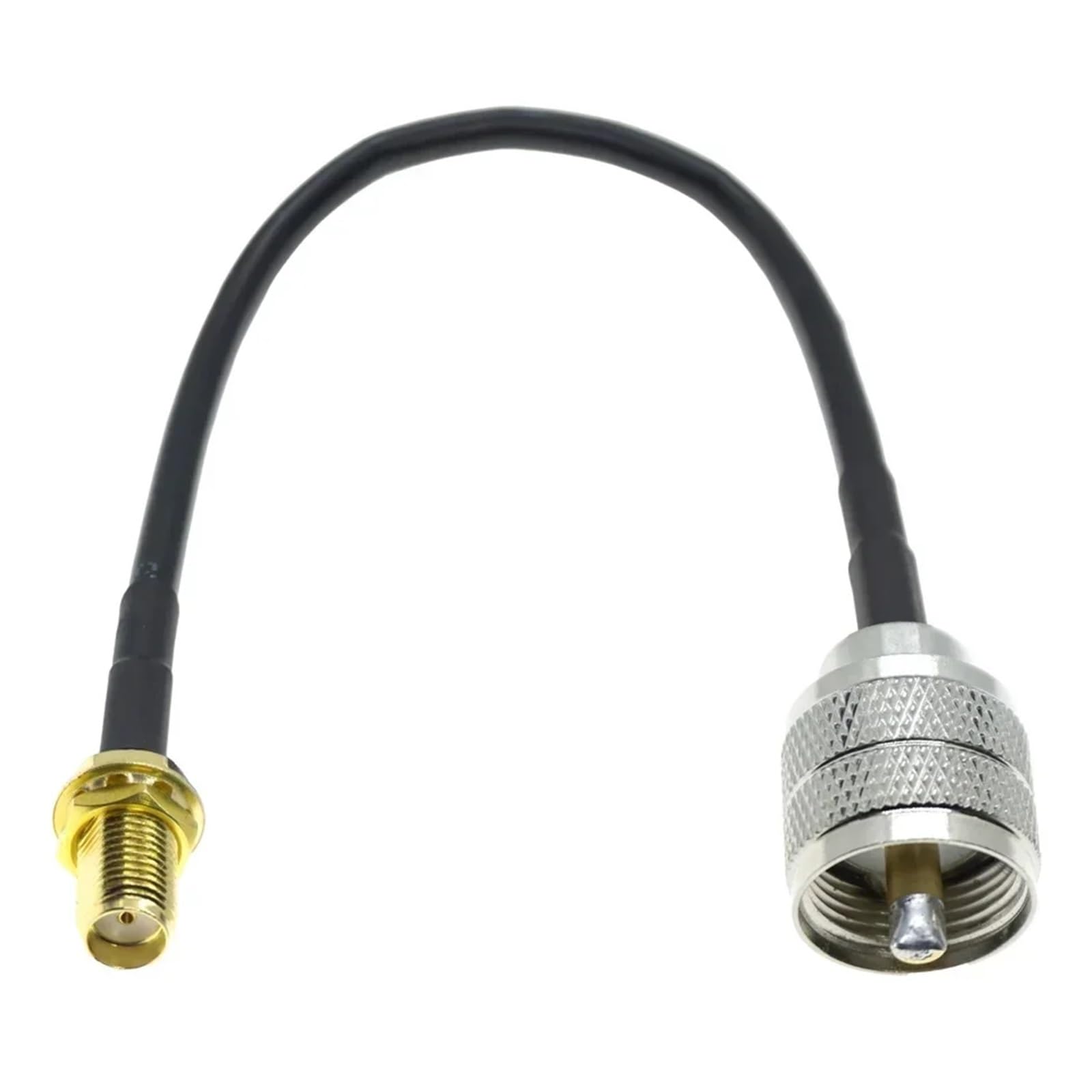 RG58 UHF PL259 SO239 A SMA Maschio Femmina Spina Jack A Crimpare Connettore Coassiale RF Treccia Ponticello Antenna Cavo Di Estensione(TYPE F,10M)