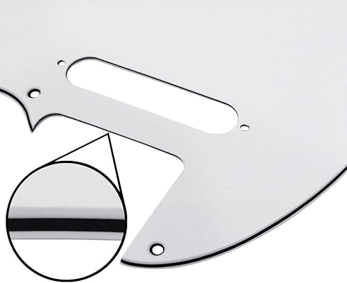 Miniatura 37 de FLEOR Juego de 8 agujeros TL para rascar con tornillos de golpeador, repuesto estándar USA/MX estilo TL, 4 capas, perla negra