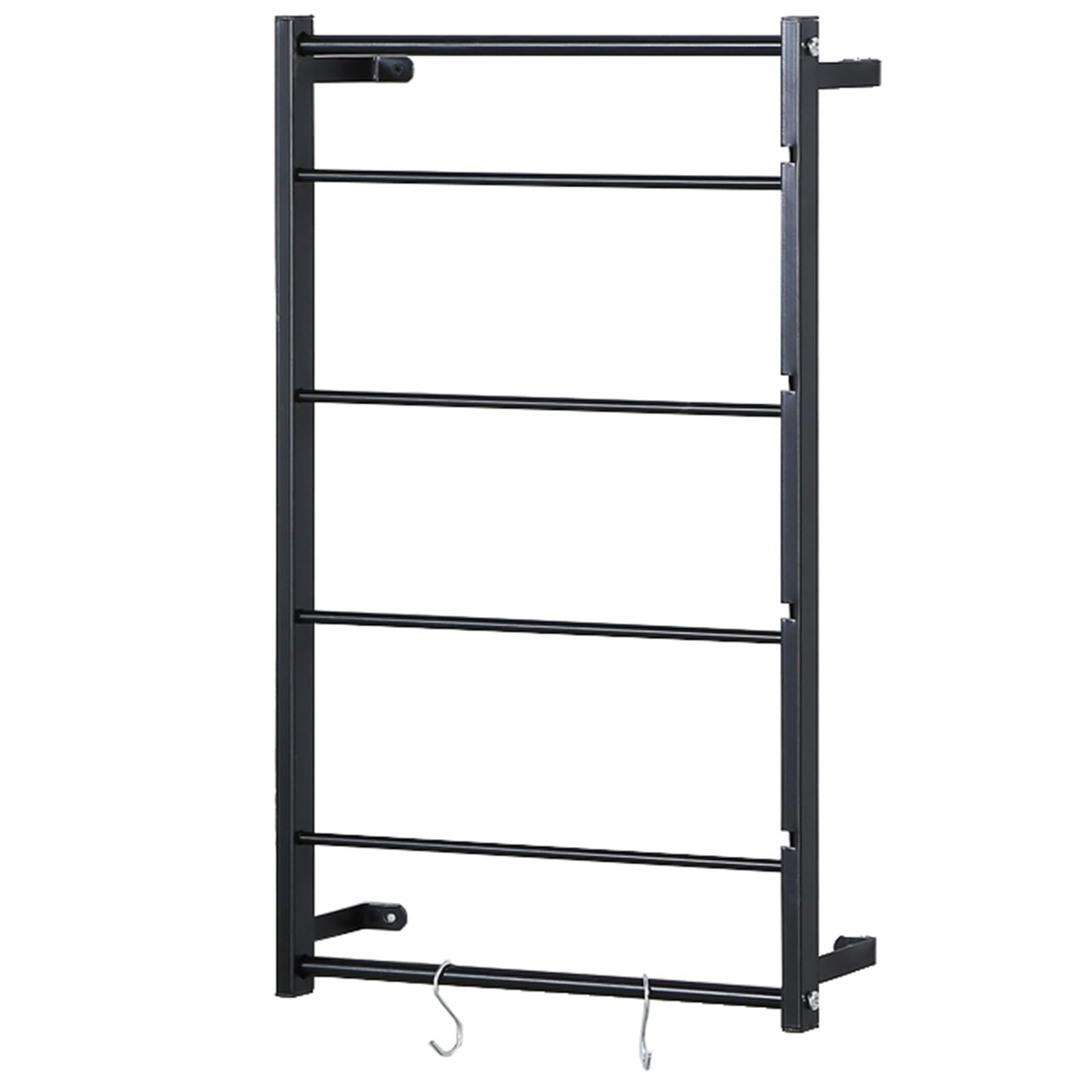 Schleifenband Halter Wandmontiertes Farbbandregal für Schlafzimmer, Bastelräume und Konditoreien, tragbares Metallspulenregal mit abnehmbarer horizontaler Halterung, 1/2/4/5 stufiges Edelstahl-Stangen