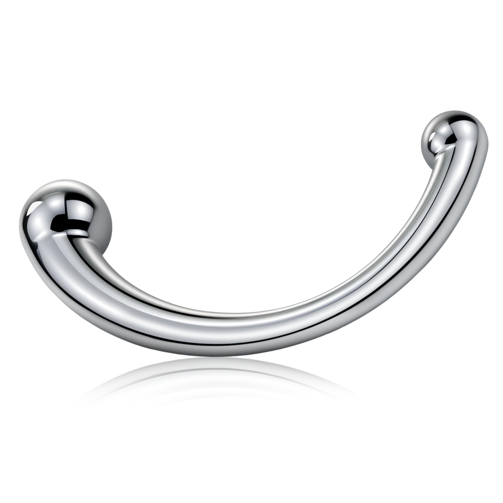 Sexbaby G-spot Dildo Stainless Steel Double Ended Dildos Prostate Massage Anal Plug Stimulate Wand Masturbation Sex Toys for