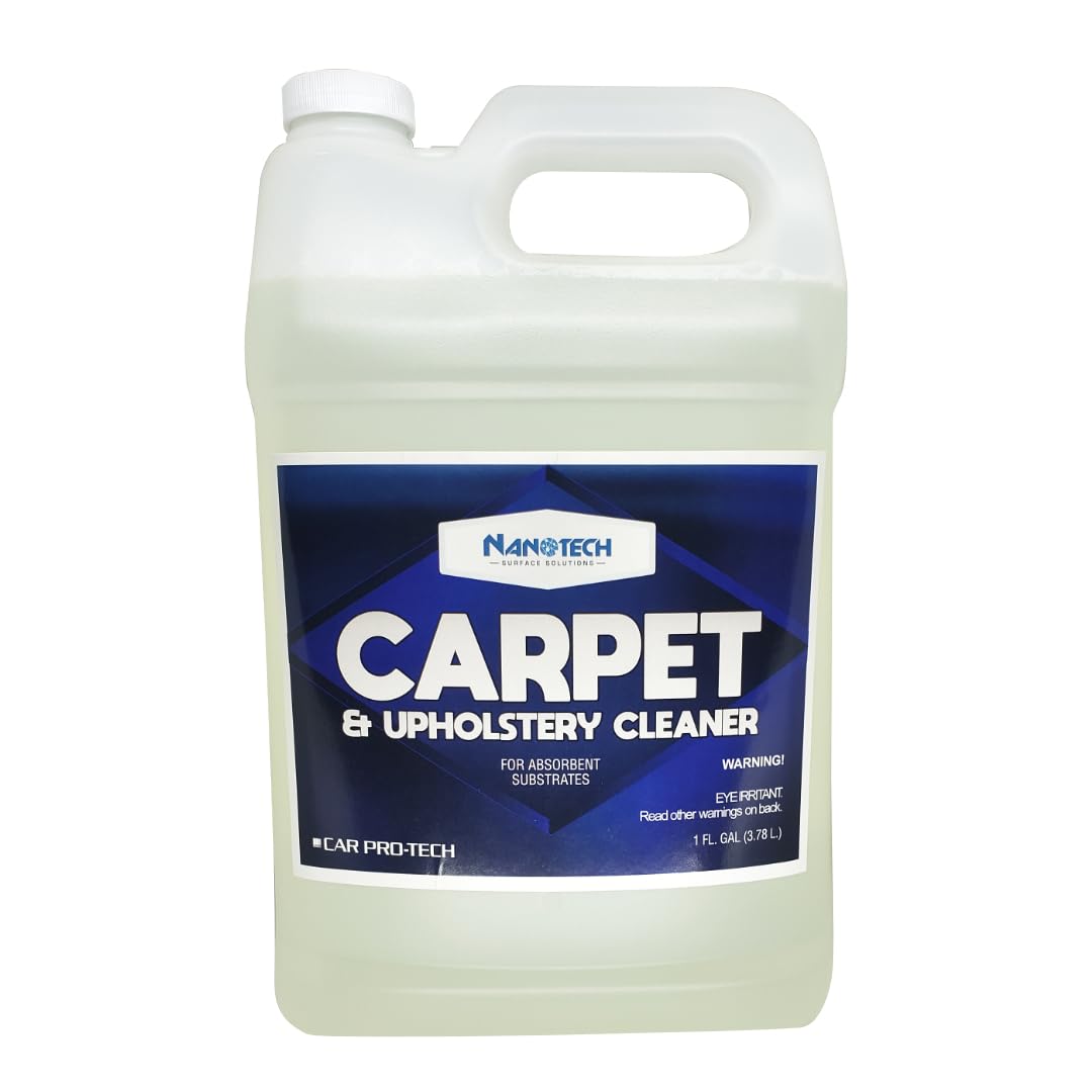Nanotech Surface Solutions Carpet & Upholstery Cleaner- Low-Foaming, Effective Stain Remover for Upholstery and Fabrics (1 Gallon)
