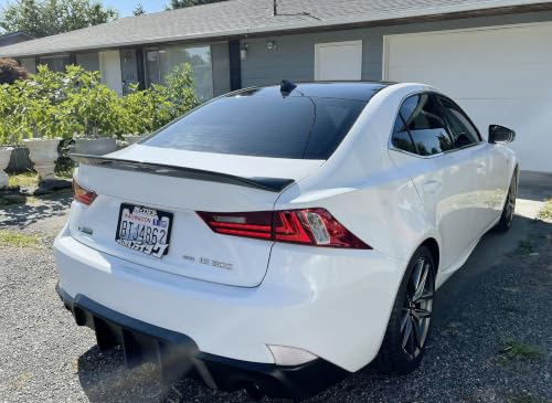 Image of iJDMTOY White /Clear Lens Rear Bumper Reflector Lenses Compatible With Lexus 2014-2020 IS IS250 IS300 IS350 IS200t IS-F, OE-Spec LH RH Assembly
