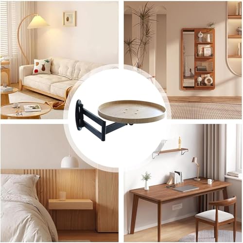 Support pliable mural rétractable pour table et bureau gain de place
