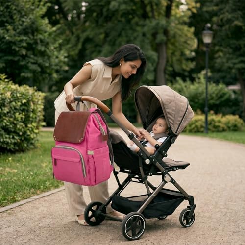 Image of VISMIINTREND Diaper Bag Backpack for Mother Travel | Hospital Gift for New Born Baby Boy & Girl | Baby Shower Gifts | Gift for Mom to be | Unisex